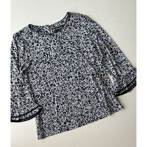 Karl Lagerfeld Blouse w/ Bell Sleeves